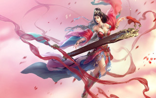 Woman sword costume fantasy league - chen chun free wallpaper
