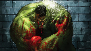 Green suit man blood brick - a green suit free wallpaper