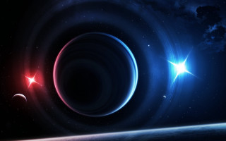 Space star planet red star - eve ryder free wallpaper