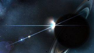 Star telescope bright star aurora - a bright star in the background free wallpaper