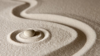 White sand dune rocks spiral - liminal free wallpaper