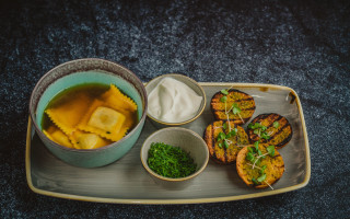 Pasta sauce plate bowl sourcream - sauce free wallpaper