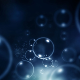 Blue background bubbles blurry light - a microscopic photo free wallpaper for tablet