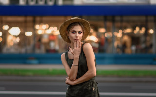 Woman hat street hush fashion - the street free wallpaper for desktop