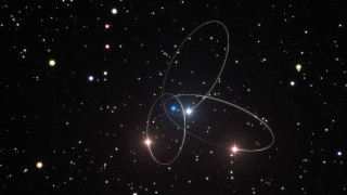 Black hole blue ring stars 2 - free stars wallpaper for desktop