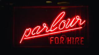 Neon sign parlour hire red - red light free wallpaper