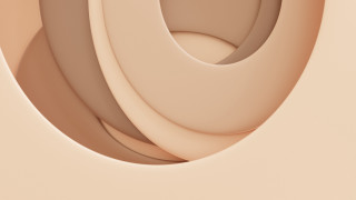 Beige circle lightbrown ambientocclusion c4d - brown background free wallpaper