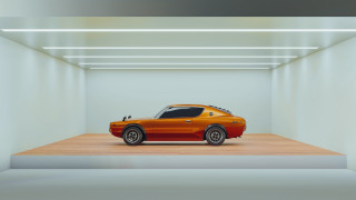 Car white room wooden floor - a wooden floor in front free wallpaper