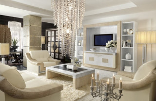 Living room chandelier television corner - dull free wallpaper for desktop