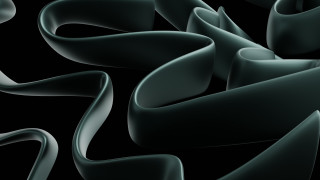 Black wavy lines generative ambient - ambient occlusion free wallpaper