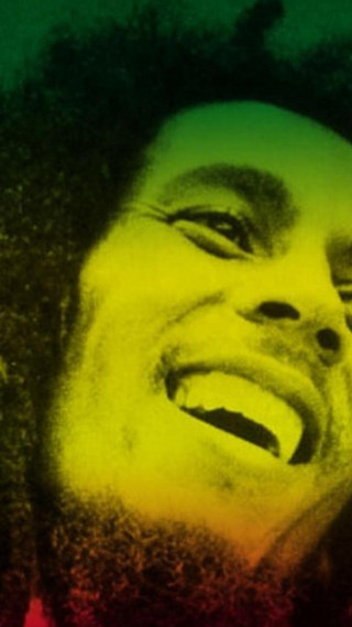 Man beard microphone green background - free aesthetic wallpaper for mobile