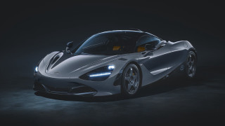 Silver sports car dark room 3 - futurism free wallpaper for desktop