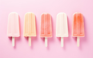 Popsicles pink background summer vibrancy - a pink background behind them free wallpaper