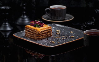 Cake coffee plate saucer food - fedot sychkov free wallpaper for desktop