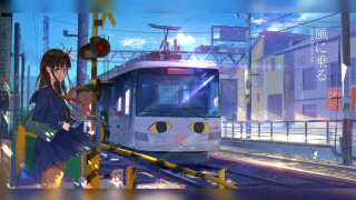 Woman train city plein pleated - a train free wallpaper for desktop