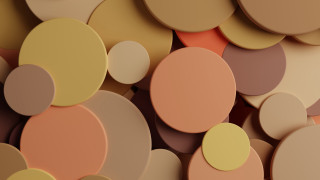 Closeup circles lightbrown orange colorfield - brown background free wallpaper