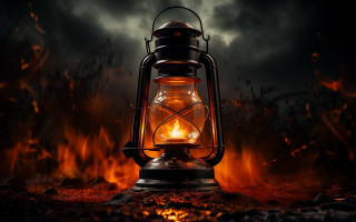 Lantern darkness fire background clouds - a lantern free wallpaper
