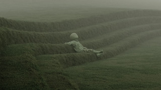 Person sitting grass field helmet - brad kunkle free wallpaper
