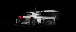White racecar dark room black - concept design free wallpaper for desktop