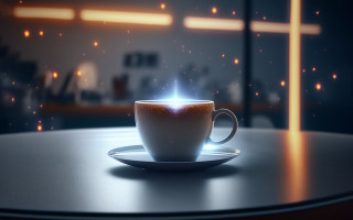 Coffee saucer table cross holography - filip hodas free wallpaper
