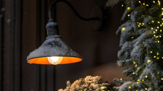 Light wall tree snow christmas - a christmas tree in the background free wallpaper