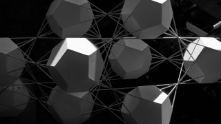 Geometric shapes generative art monochrome - geometric shape free wallpaper for desktop