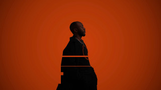 Man black suit red background 3 - album cover free wallpaper for desktop