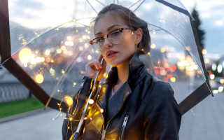 Elina karimova rainy umbrella bokeh - a rain free wallpaper