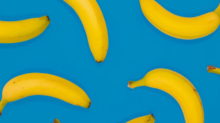 Bananas blue surface faces outdoors - a blue surface free wallpaper for desktop