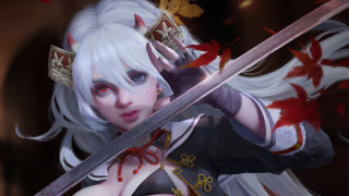 White hair crown sword leaf - stanley artgerm lau free wallpaper for desktop