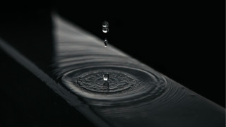 Water droplet abstract ultrafine greyscale - a water droplet free wallpaper