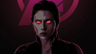 Red eyes woman black jacket - a black jacket free wallpaper
