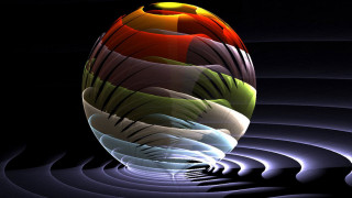 Colorful egg black background spiral - a white circle free wallpaper for desktop