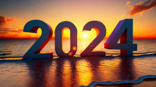 Numbers beach ocean sunset futurism - douglas robertson bisset free wallpaper