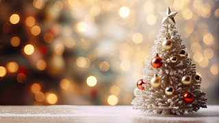 Christmas tree ornaments star bokeh - ornament free wallpaper