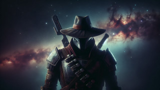 Man hat suit space background - aleksi briclot free wallpaper