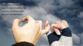 Person holding hand sky background 2 - true free wallpaper