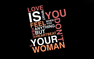Woman words multilanguage black red - free love wallpaper