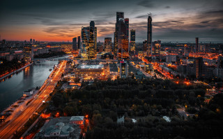 City skyline river bridge night 9 - andrey yefimovich martynov free wallpaper for desktop