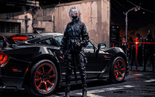 Man helmet sports car police - a sports car free wallpaper