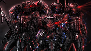 Alien men dark room red - their face free wallpaper for desktop