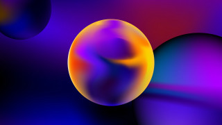 Colorful bubbles blue purple beeple - a purple center free wallpaper