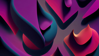 Colorful abstract curves purple shiny - center free wallpaper for desktop