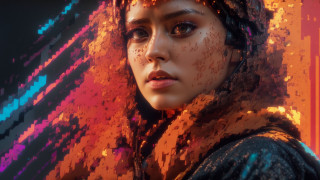 Woman colorful background fire android - a colorful background free wallpaper