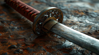 Sword red handle rock metal - a red handle free wallpaper