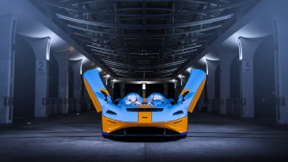 Futuristic car large building long - a futuristic car free wallpaper