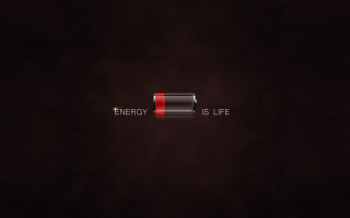 Red battery energy life red - life free wallpaper