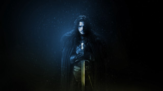 Man in black rain sword - game free wallpaper for desktop