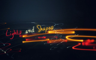 Blurry lights shapes neon abstract - a blurry photo free wallpaper