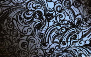 Black white pattern wall cell - fractal free wallpaper for desktop